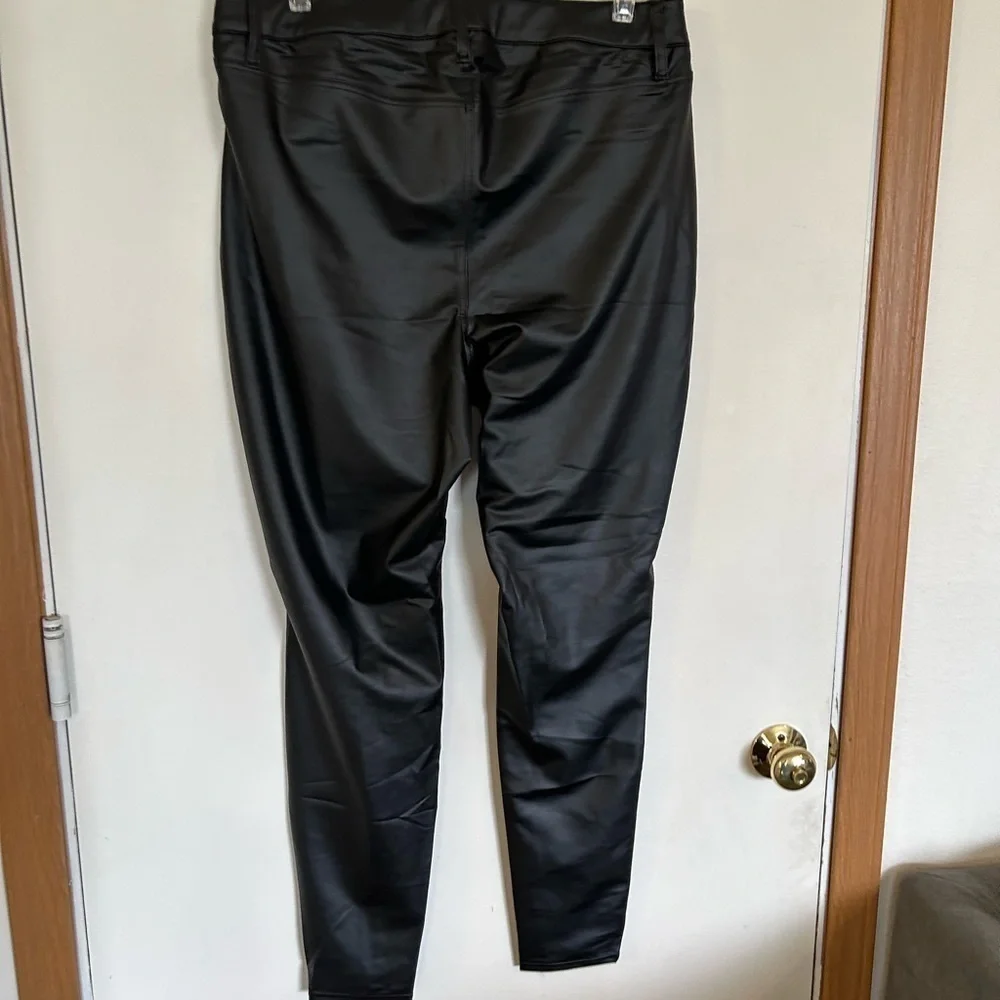 NWT Lane Bryant size 12 faux black, leather pants